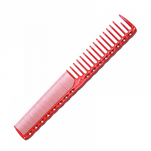 CUTTING COMB RED РАСЧЕСКА ДЛЯ СТРИЖКИ, КОМБИНИРОВАННАЯ ПЛАСТИКОВАЯ С ПРИМЕСЬЮ КАРБОНА, ДЛИНА 185ММ