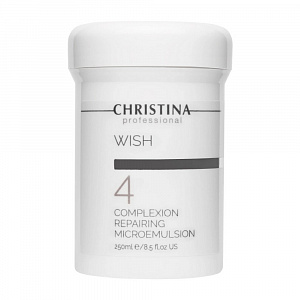 Wish - 4 Complexion Repairing Microemulsion - Микроэмульсия для улучшения внешнего вида лица, шаг 4, 250мл.