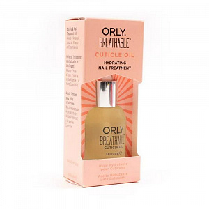 ORLY "Breathable Cuticle Oil"- масло-кондиционер для ухода за кутикулой, содержит масла арганы, жожоба, бергамота,семян кардамона и витамин Е, 18мл.