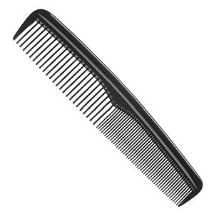 CUTTING COMB BLACK 17 CM - РАСЧЕСКА ПАРИКМАХЕРСКАЯ