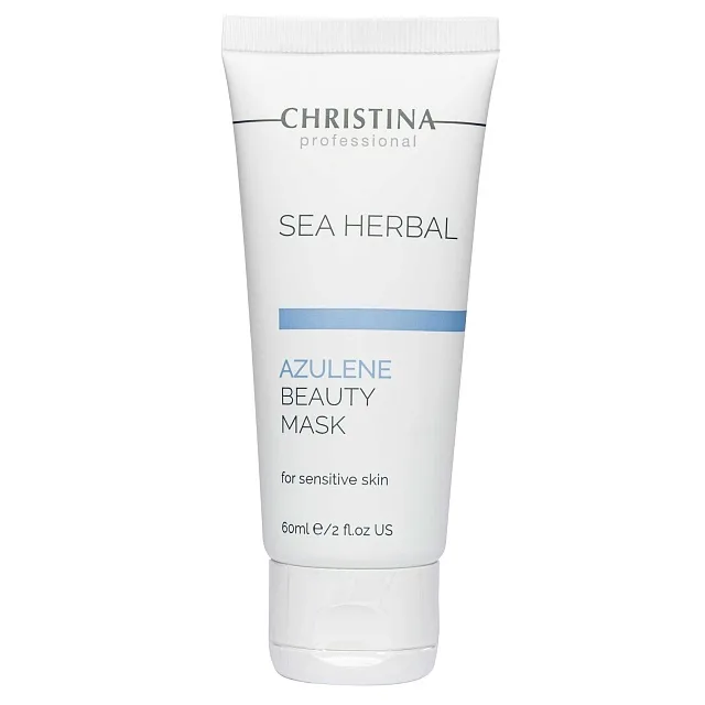 SEA HERBAL BEAUTY MASK AZULENE -АЗУЛЕНОВАЯ МАСКА КРАСОТЫ ДЛЯ ЧУВСТВИТЕЛЬНОЙ КОЖИ ЛИЦА
