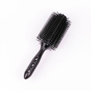 PRO STRAIGHT AIR ROUND CARBON BLACK - Брашинг для волос "Air Straight", нейлоновая щетина