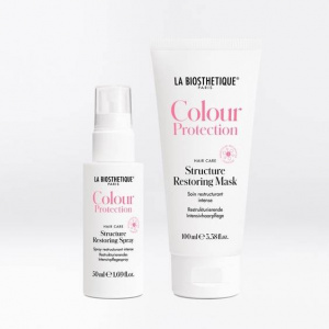 La Biosthetique Colour Protection Shine Restoring Treatment- набор спрей + маска для восстановления и защиты, 100*50 мл.